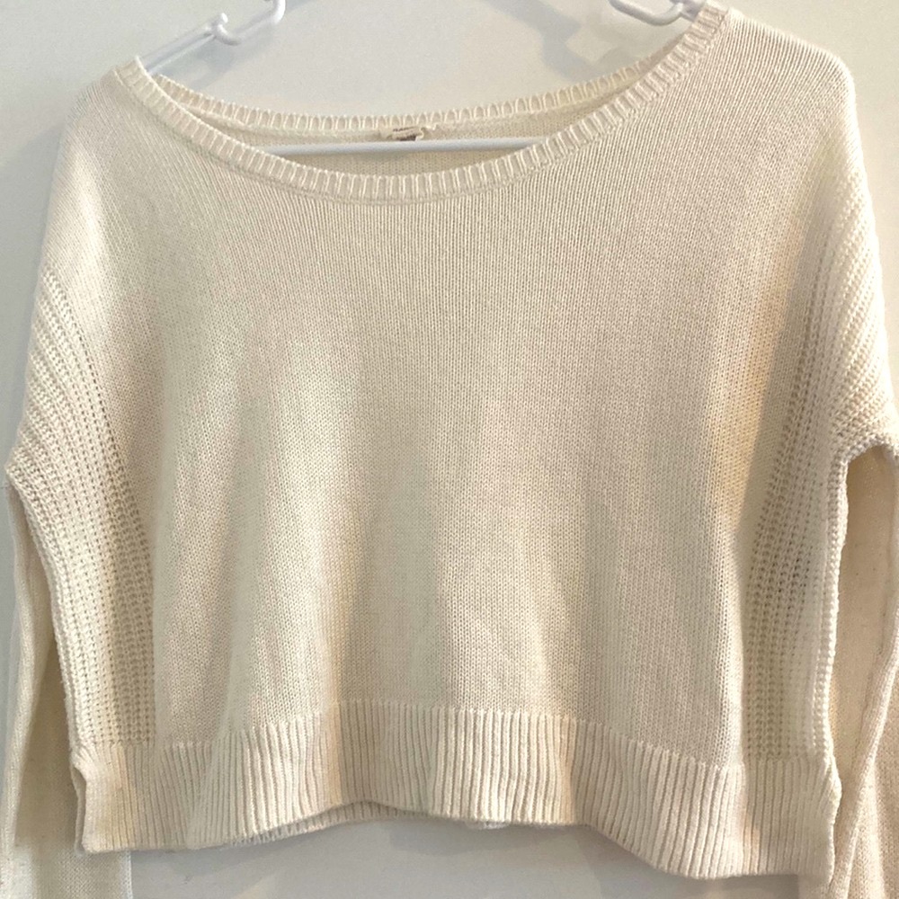 Garage White Knit Sweater